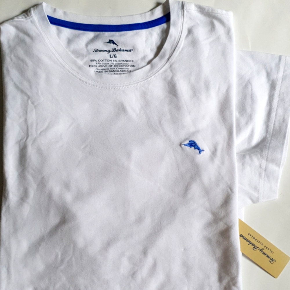 Tommy Bahama short sleeve t-shirt mens size L XL white